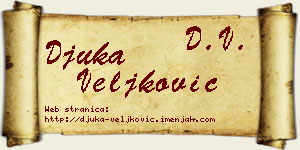 Đuka Veljković vizit kartica